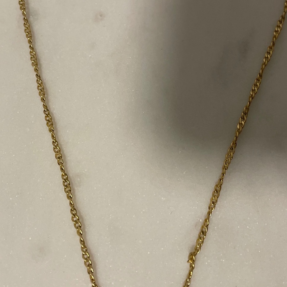 NWOT Madewell gold twisted-chain pendant necklace - Picture 6 of 10